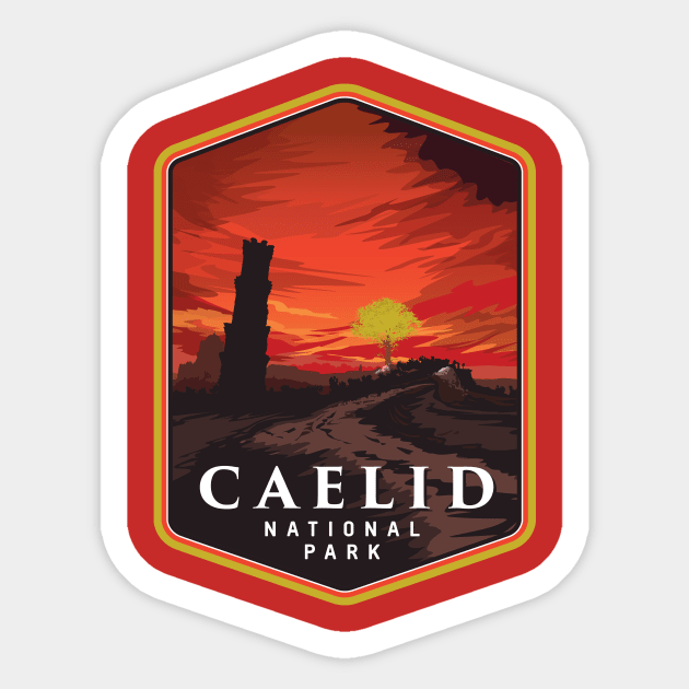 Caelid National Park Sticker by MindsparkCreative